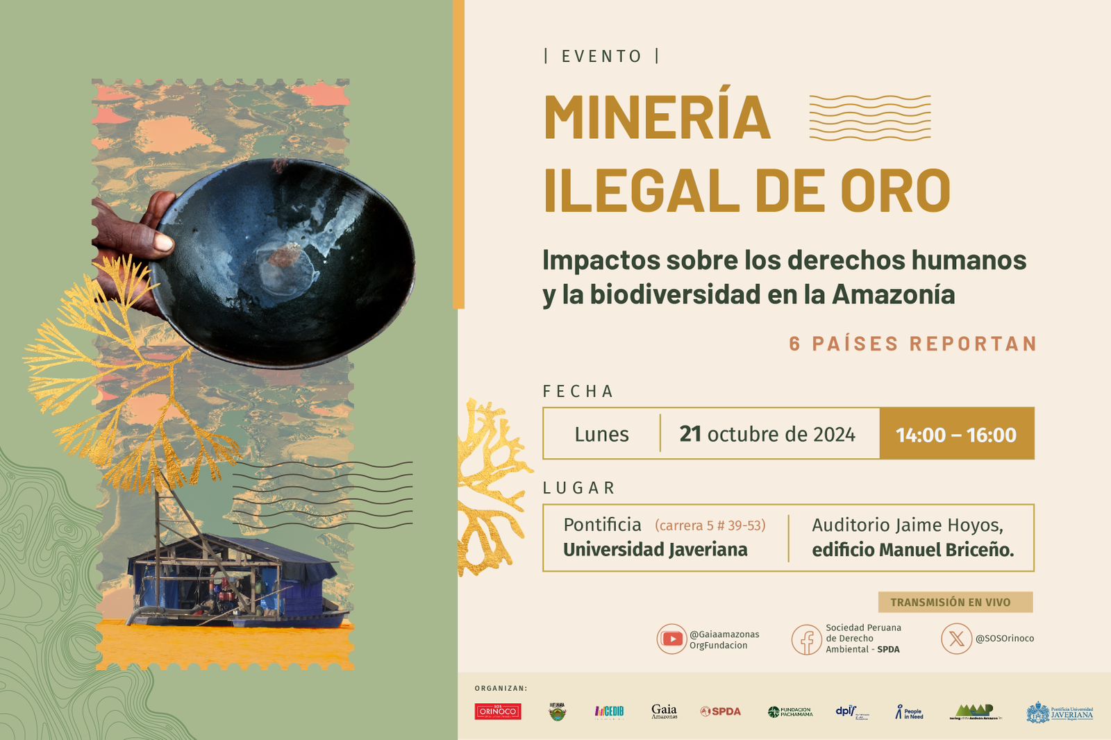 Minería ilegal de oro: impactos sobre los derechos humanos y la ...